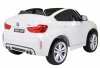 BMW X6M XXL dla 2 dzieci Biały SUV + Pilot + Ekoskóra